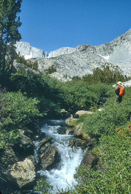 View from Mono Pass Trail below Ruby Lake - Don Stansifer - 1987