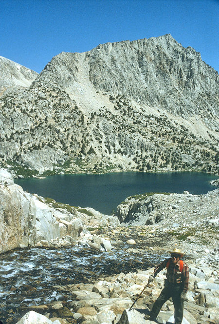Mt. Starr over Ruby Lake below Mills Lakes - Don Stansifer - 1987
