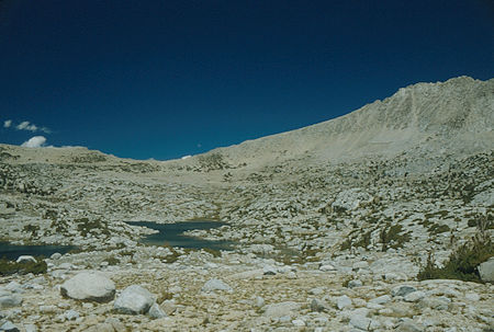 Upper Pioneer Basin, saddle to Steelhead Lake, Mt. Croker - 1987