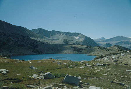 High lake in Pioneer Basin on way to Steelhead Lake saddle - 1987