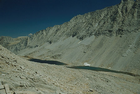 Snow Lake in upper Fourth Recess from Third Recess/Fourth Recess saddle - 1987