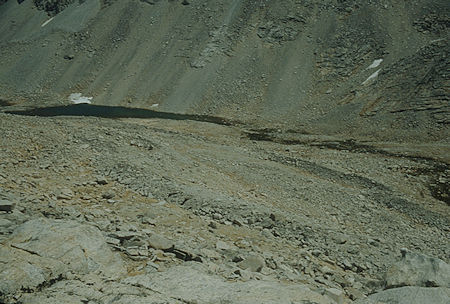 Glacial marains - Snow Lakes in upper Fourth Recess from Third Recess/Fourth Recess saddle - 1987
