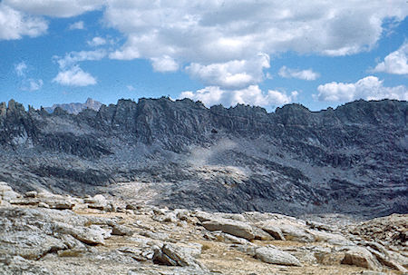 Mt. Humphrey (left rear), The Pinnacles from near Turret Peak - John Muir Wilderness 08 Sep 1976