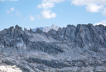 Mt. Humphrey (rear), The Pinnacles from near Turret Peak - John Muir Wilderness 08 Sep 1976