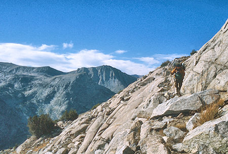 Route around end of The Pinnacles - John Muir Wilderness 09 Sep 1976