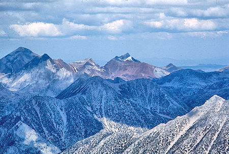Red Slate Mountain, Mt. Baldwin from Mt. Hilgard - John Muir Wilderness 04 Sep 1976