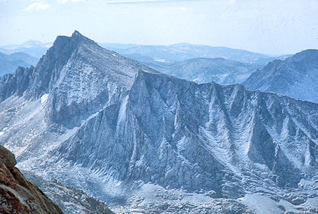 Seven Gables and 'North Gable'i from Mt. Hilgard - John Muir Wilderness 04 Sep 1976