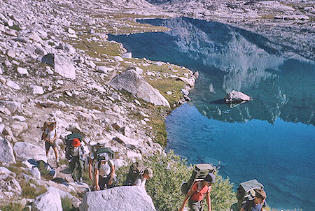 Sapphire Lake on John Muir Trail - Kings Canyon National Park 25 Aug 1964