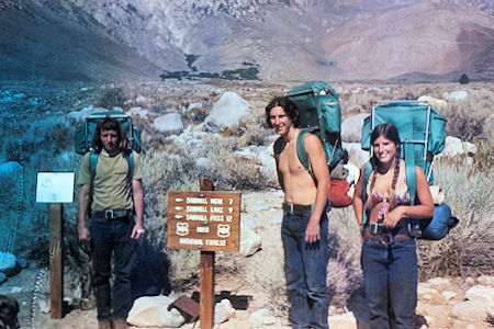 Sierra Nevada - John Muir Wilderness - Trailhead for Sawmill Pass - Larry O'Leary, Mark Twohey, Regina Reiner1972