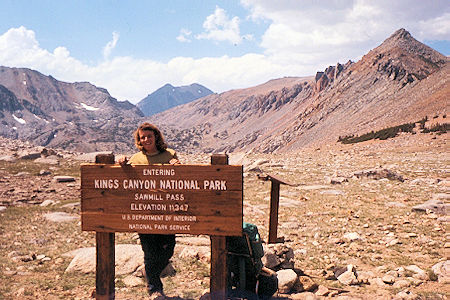 Sierra Nevada - Kings Canyon National Park - Larry O'Leary on Sawmill Pass 1972