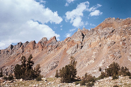 Sierra Nevada - Kings Canyon National Park - Color on Collusium Mountain from near Sawmill Pass 1972