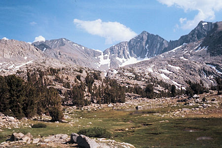 Sierra Nevada - Kings Canyon National Park - Mt Baxter and Baxter Col from Sawmill Pass Trail 1972