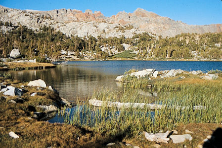 Sierra Nevada - Kings Canyon National Park - Lake where we camped below Woods Lake  1975