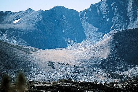 Sierra Nevada - Kings Canyon National Park - Sawmill Pass from saddle east of Cedric Wright 1975