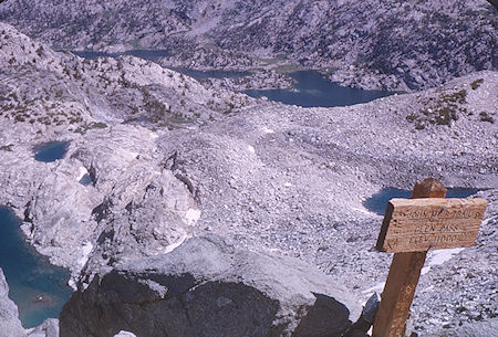 Rae Lakes from Glen Pass - Kings Canyon National Park 24 Aug 1963