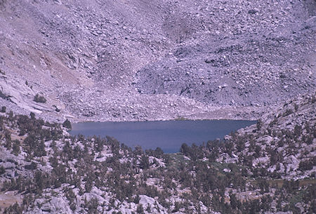 Dragon Lake from Fin Dome - Kings Canyon National Park 31 Aug 1970