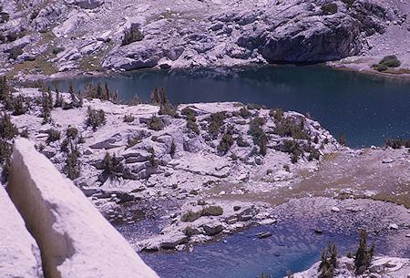 'Saddle Lake' from Fin Dome - Kings Canyon National Park 31 Aug 1970