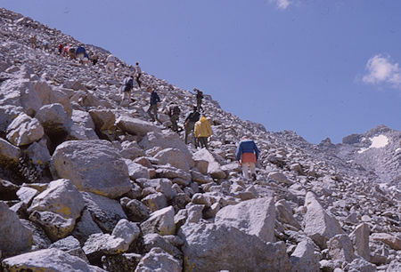 Climbing Mt. Tyndall - 18 Aug 1965