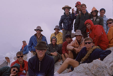 Explorer Post 360 on top  of Mt. Tyndall - 18 Aug 1965