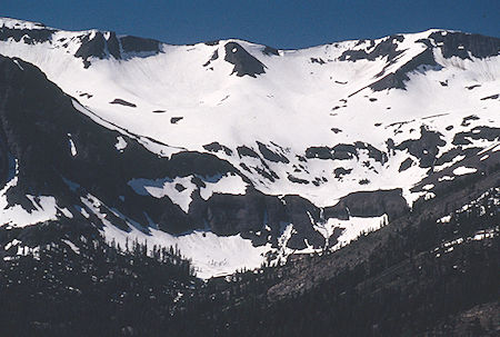 Westerly Soda Canyon cascade area from side of Leavitt Peak - Emigrant Wilderness 1995