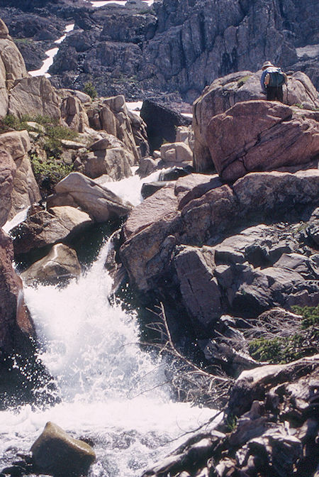 Upper Soda Canyon cascade - Emigrant Wilderness 1995