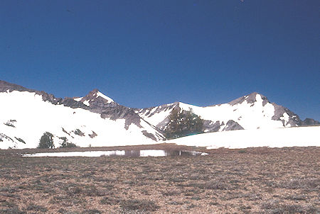 Kennedy Peak from Kennedy Saddle - Emigrant Wilderness 1995
