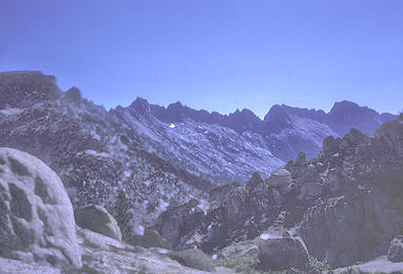 Sawtooth Ridge from Mule Pass Trail - Yosemite National Park - 24 Aug 1962