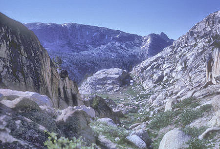 View toward Slide Canyon from trail - Yosemite National Park - 24 Aug 1962