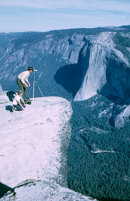 Steve and David Henderson and El Capitan - Yosemite National Park 01 Jun 1968