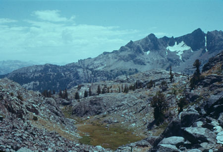 View over Garnet/Shadow Summit - Ansel Adams Wilderness - 09 Aug 1959