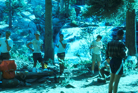 Shadow Creek camp - Ansel Adams Wilderness - 26 Aug 1966