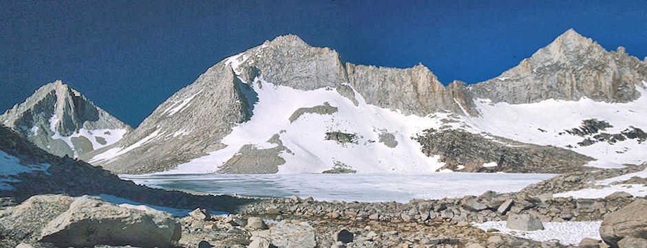 Merriam Peak, Royce Peak, Royce Lake #4, Feather Peak - John Muir Wilderness 06 Jul 1975