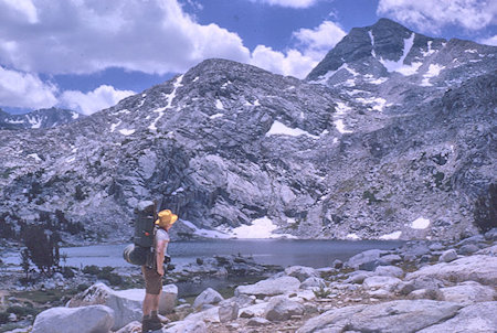 Bob Brooks at Golden Trout Lake - John Muir Wilderness 17 Aug 1962