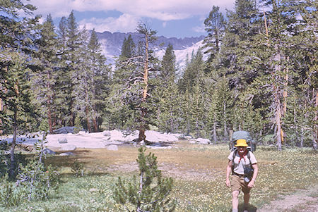 Bob Brooks, Pinnacles from Piute Creek - John Muir Wilderness 17 Aug 1962