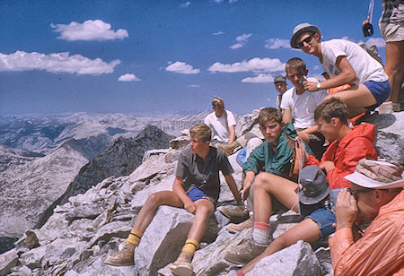 On top of Peak 13231 - Kings Canyon National Park 25 Aug 1964