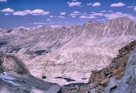 Mt. Spencer and Mt. Darwin from Peak 13231 - Kings Canyon National Park 25 Aug 1964