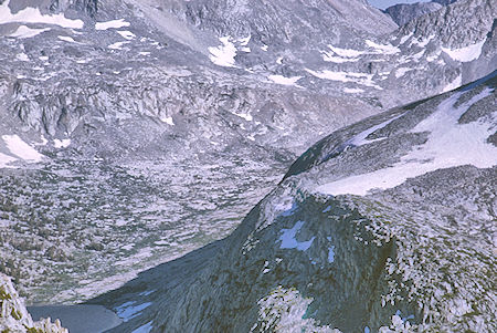 Toward Mather Pass and Palisade Lakes from Cirque Pass - Kings Canyon National park 25 Aug 1969