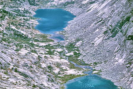 Palisade Lakes from Cirque Pass Peak - Kings Canyon National Park 24 Aug 1970