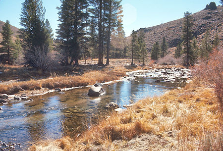 South Fork Kern River near end of road from Monache