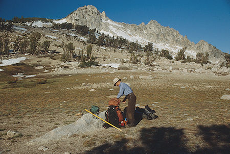 Hanna Mountain from Beartrap/Buckey saddle, Gil Beilke - Hoover Wilderness 1991