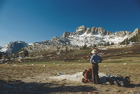 Route we should have taken from Beartrap/Buckey saddle - Hoover Wilderness 1991