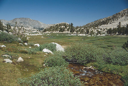 Above tarns in upper Rainbow Canyon - Hoover Wilderness 1992