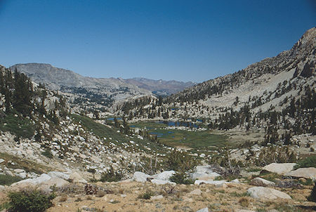 Above tarns in upper Rainbow Canyon - Hoover Wilderness 1992