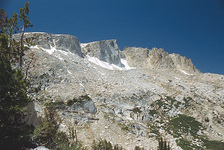 Ehrnbeck Peak from Rainbow Canyon/Thompson Canyon Pass - Hoover Wilderness 1992