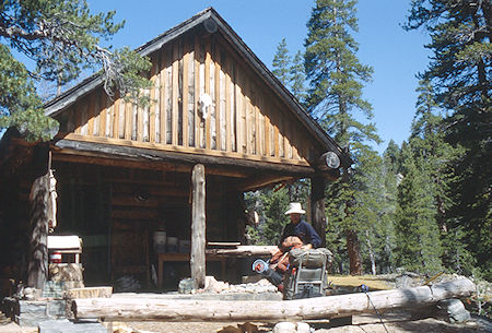 Cabin/Ranger Station at Upper Piute Meadow, Gil Beilke - Hoover Wilderness 1992