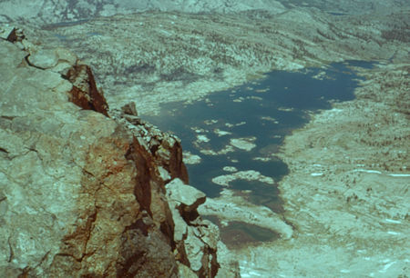 Thousand Island Lake from Banner Peak - Ansel Adams Wilderness - Jul 1960