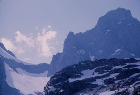 Banner Peak from Lake Ediza - Ansel Adams Wilderness - Jull 1969