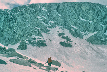 Route to climb Mt. Abbot ridge