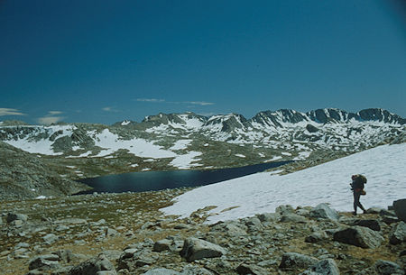 Piute Pass, Glacier Divide over Desolation Lake - Gordon Lee - 1982