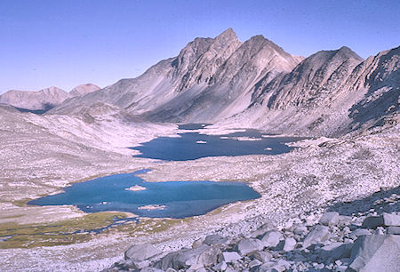 Davis Lakes from below Mt. Goddard, Mt. McGee - Kings Canyon National Park 26 Aug 1964